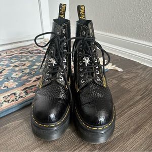 Audrick Heaven by Marc Jacobs Croc Boots Platform US size 8 / UK size 6